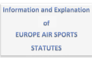 Explanatory Information to complement the Statutes